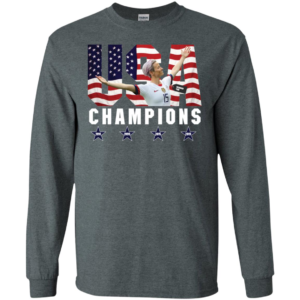 Megan Rapinoe 15 USA Womens Soccer Champions Long Sleeve T shirts, Hoodies