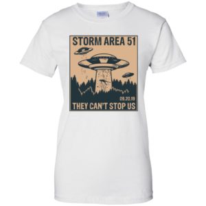 Storm Area 51 Alien UFO They Can't Stop Us T Shirts