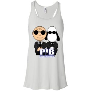 Charlie Brown And Snoopy Pib Peanuts In Black Shirt