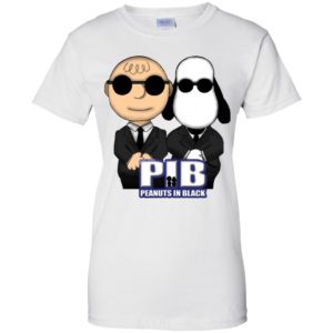 Charlie Brown And Snoopy Pib Peanuts In Black Shirt