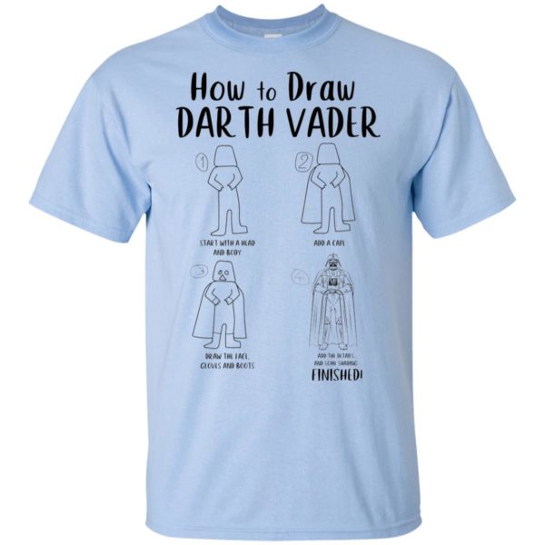 Star War How To Draw Darth Vader Funny Shirt