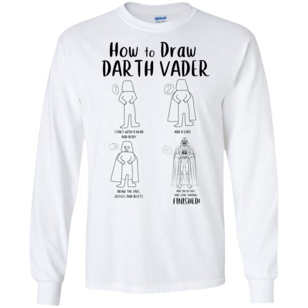 Star War How To Draw Darth Vader Funny Shirt