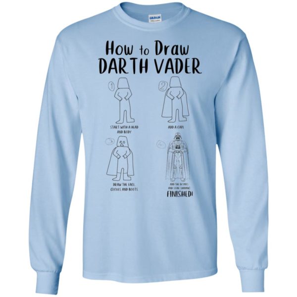 Star War How To Draw Darth Vader Funny Shirt