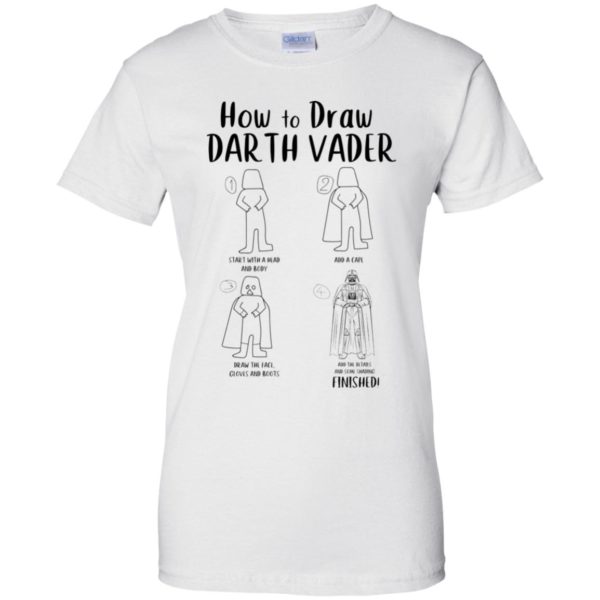 Star War How To Draw Darth Vader Funny Shirt