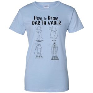 Star War How To Draw Darth Vader Funny Shirt image Star War How To Draw Darth Vader Funny Shirt