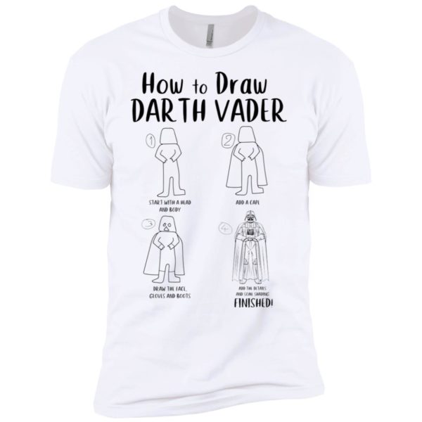 Star War How To Draw Darth Vader Funny Shirt