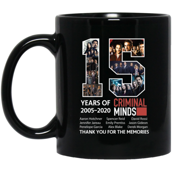 15 Years Of Criminal Minds 2005 2020 Thank You For The Memories Mug