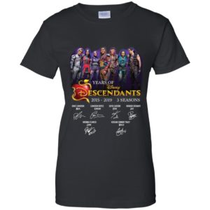 Years Of Disney Descendants 3 2015 2019 3 Seasons Signatures Shirt