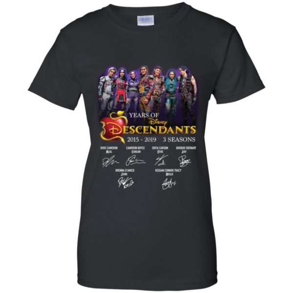 Years Of Disney Descendants 3 2015 2019 3 Seasons Signatures Shirt