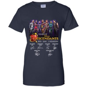 Years Of Disney Descendants 3 2015 2019 3 Seasons Signatures Shirt