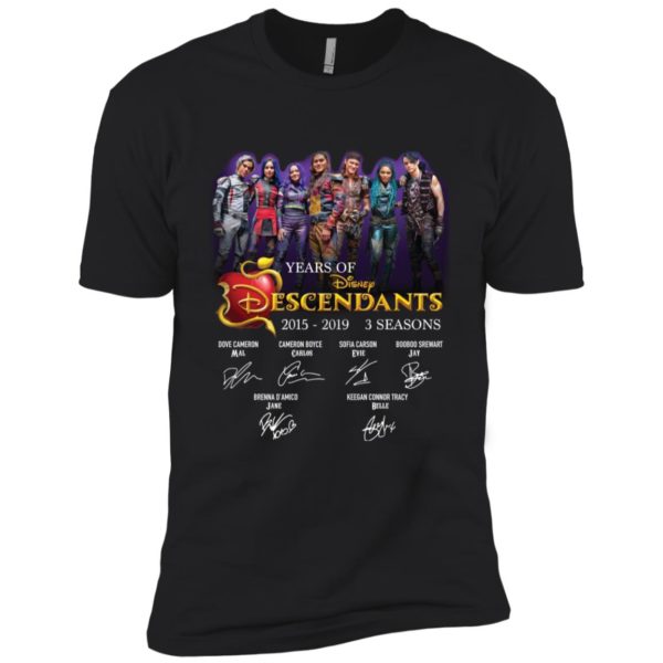 Years Of Disney Descendants 3 2015 2019 3 Seasons Signatures Shirt