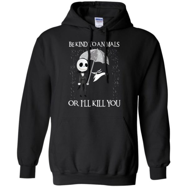 Jack Skellington Be Kind To Animals Or I’ll Kill You Shirt