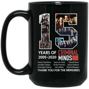 15 Years Of Criminal Minds 2005 2020 Thank You For The Memories Mug