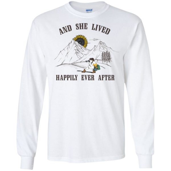 And She Lived Happily Ever After Camera Girl Sunflower Sun Shirt