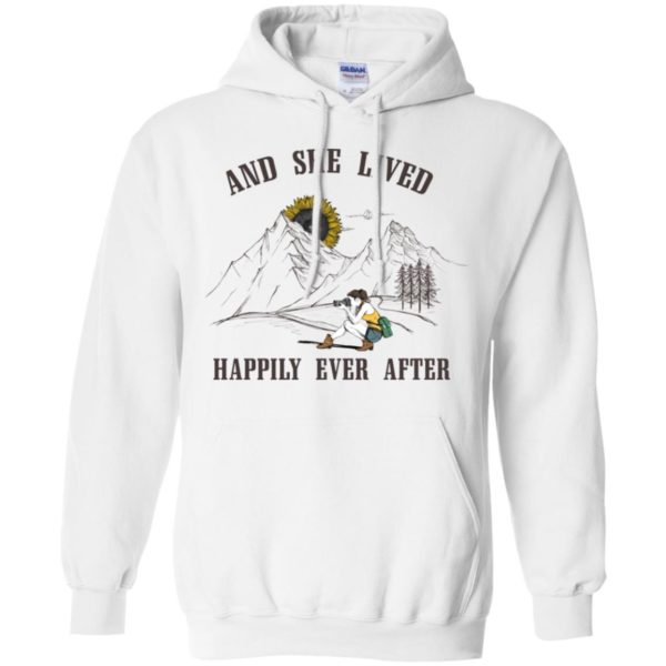 And She Lived Happily Ever After Camera Girl Sunflower Sun Shirt