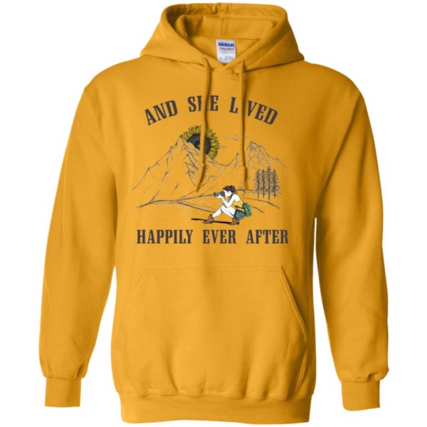 And She Lived Happily Ever After Camera Girl Sunflower Sun Shirt