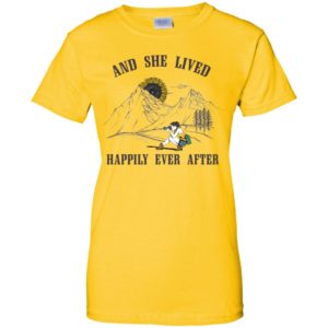 And She Lived Happily Ever After Camera Girl Sunflower Sun Shirt image And She Lived Happily Ever After Camera Girl Sunflower Sun Shirt