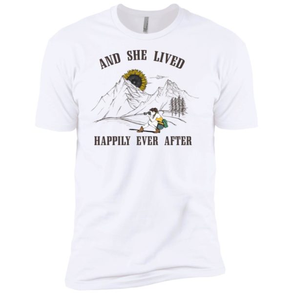 And She Lived Happily Ever After Camera Girl Sunflower Sun Shirt