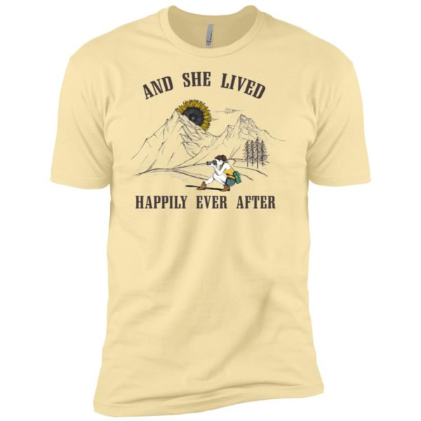 And She Lived Happily Ever After Camera Girl Sunflower Sun Shirt