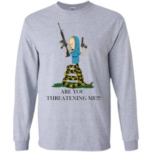 Gadsden Flag Beavis Are you Threatening Me Shirt