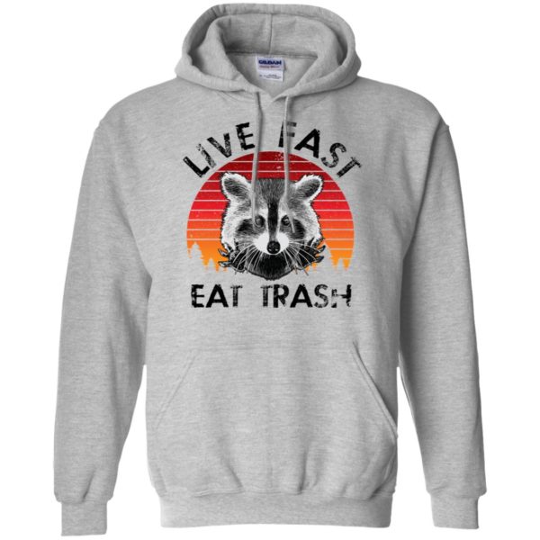 Live Fast Eat Trash Raccoon Shirt