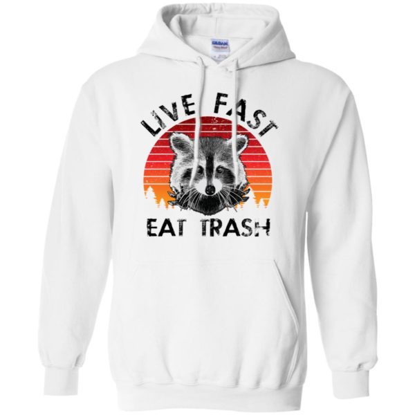 Live Fast Eat Trash Raccoon Shirt