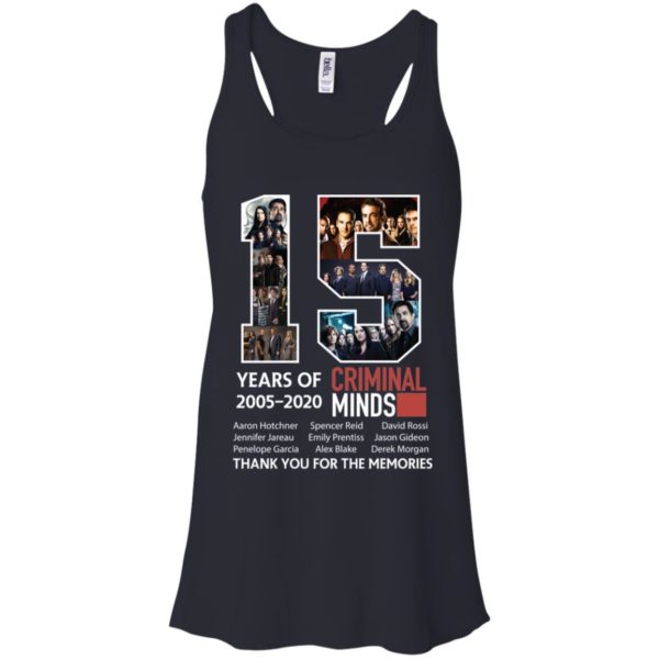 15 Years Of Criminal Minds 2005 2020 Thank You For The Memories Shirt