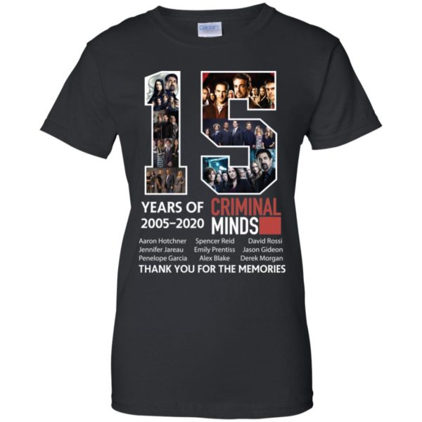 15 Years Of Criminal Minds 2005 2020 Thank You For The Memories Shirt