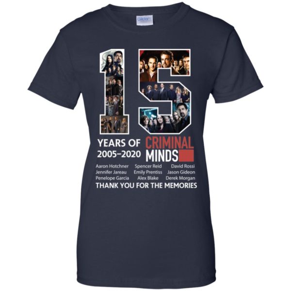 15 Years Of Criminal Minds 2005 2020 Thank You For The Memories Shirt