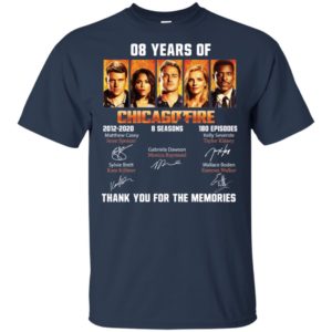 08 Years Of Chicago Fire Thank You For The Memories Shirt