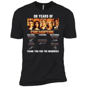 08 Years Of Chicago Fire Thank You For The Memories Shirt