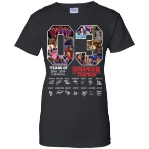 03 Years of Stranger Things 2016 2019 3 Seasons Signature Shirt