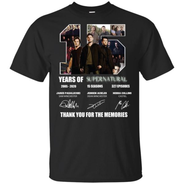 Thank You For The Memories Supernatural 15 Years Shirt