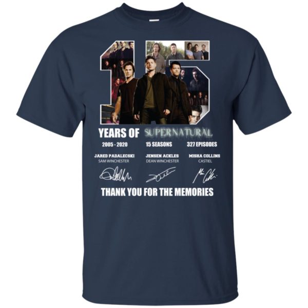 Thank You For The Memories Supernatural 15 Years Shirt