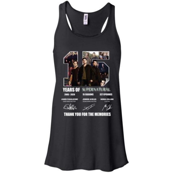 Thank You For The Memories Supernatural 15 Years Shirt