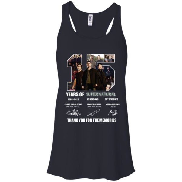 Thank You For The Memories Supernatural 15 Years Shirt