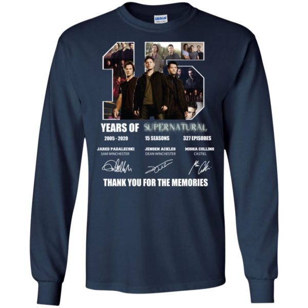 Thank You For The Memories Supernatural 15 Years Shirt