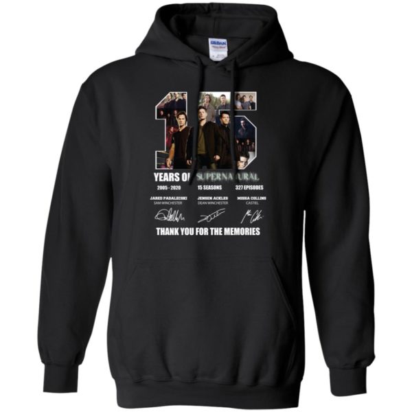 Thank You For The Memories Supernatural 15 Years Shirt
