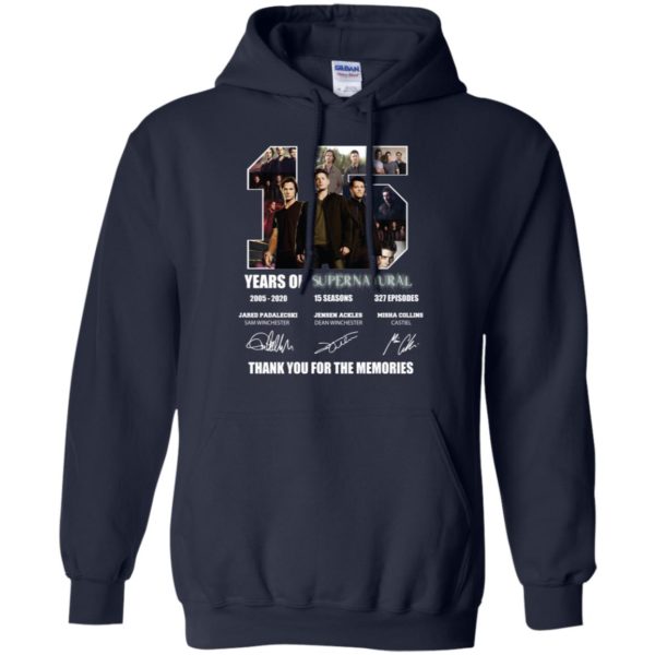 Thank You For The Memories Supernatural 15 Years Shirt