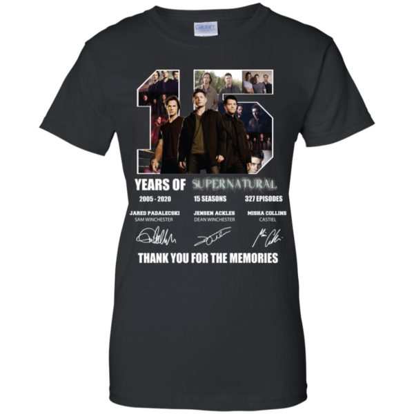 Thank You For The Memories Supernatural 15 Years Shirt