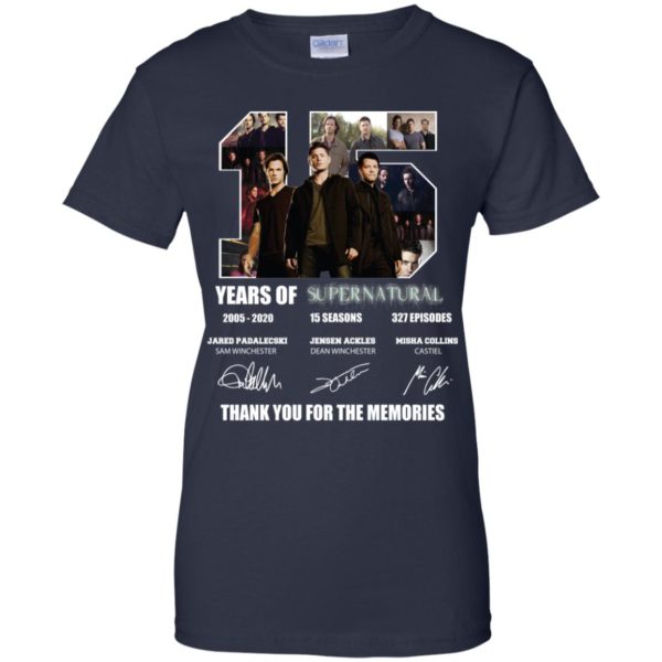 Thank You For The Memories Supernatural 15 Years Shirt
