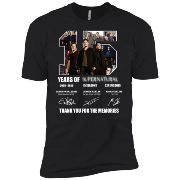 Thank You For The Memories Supernatural 15 Years Shirt