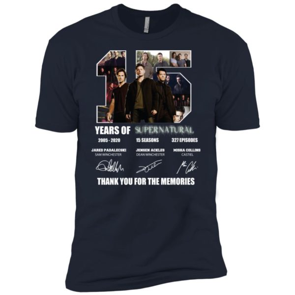 Thank You For The Memories Supernatural 15 Years Shirt