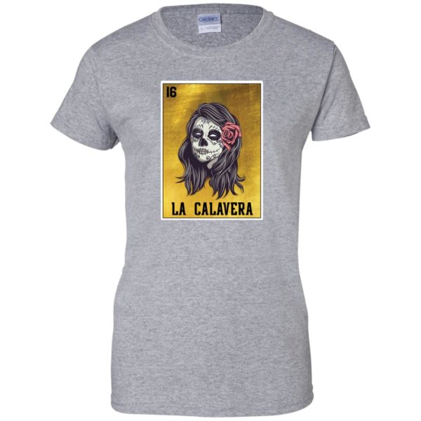 La Calavera Loteria Mexico Sugar Skull Loteria Shirt