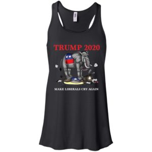 Trump 2020 Make Liberals Cry Again Funny Elephant vs Horse Shirt image Trump 2020 Make Liberals Cry Again Funny Elephant vs Horse Shirt