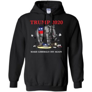 Trump 2020 Make Liberals Cry Again Funny Elephant vs Horse Shirt image Trump 2020 Make Liberals Cry Again Funny Elephant vs Horse Shirt