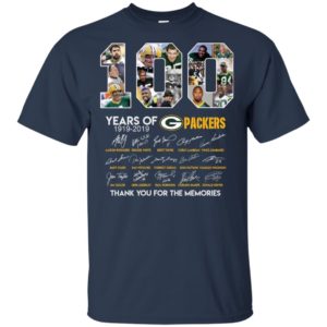 100 Year of Packers Thank You for The Memories Shirt