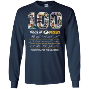 100 Year of Packers Thank You for The Memories Shirt