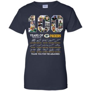 100 Year of Packers Thank You for The Memories Shirt