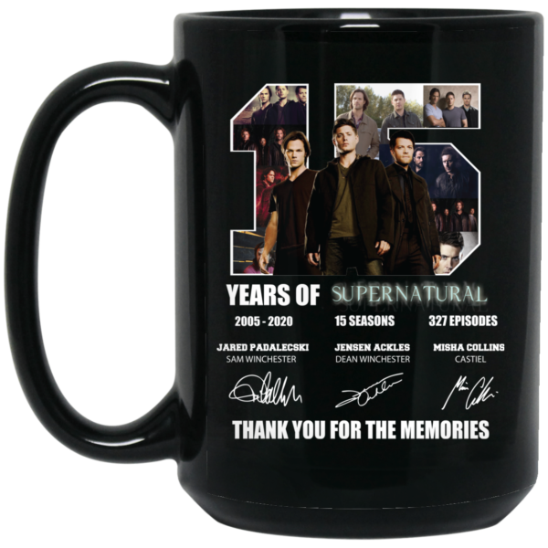 Thank You For The Memories Supernatural15 Years Mug